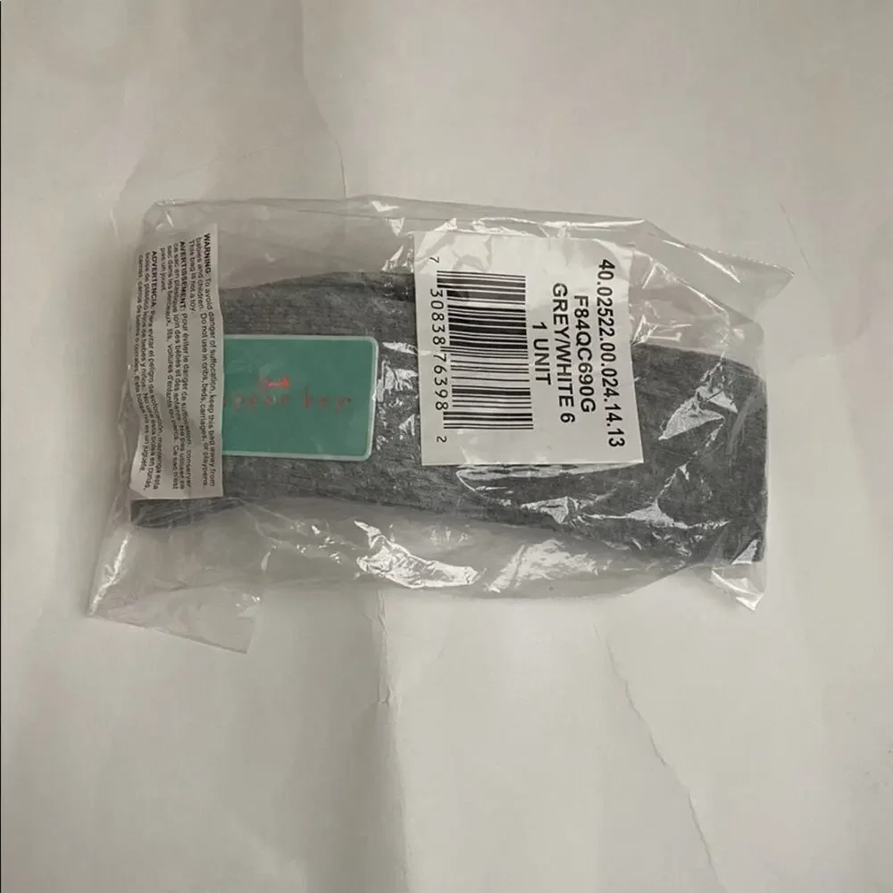 Copper Key Girls 2 Pack Cable Knit Knee High Socks Size 7 (Grey/White)